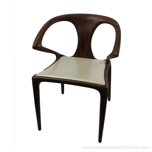 contemporary brown dining chair